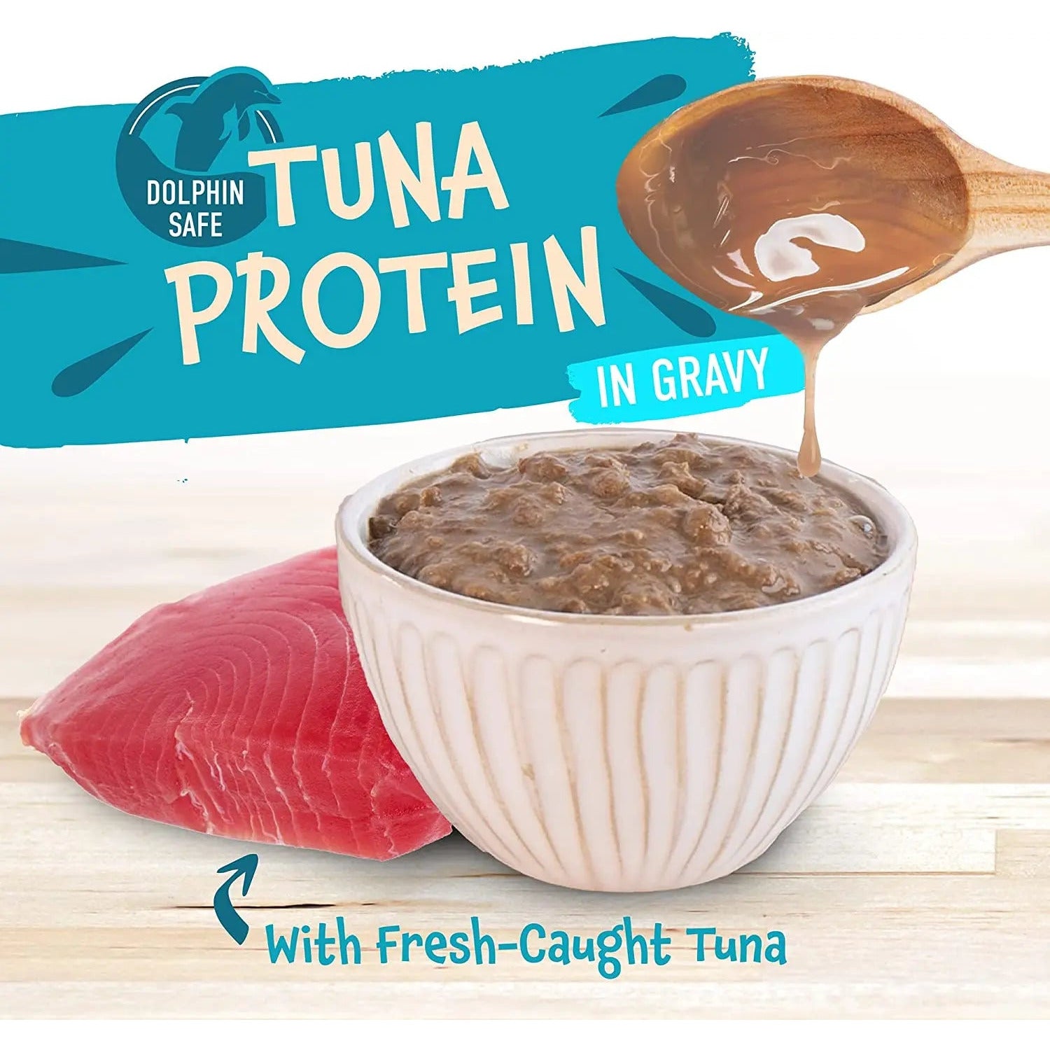 Earthborn Holistic Grain-Free Wet Cat Food - Riptide Zing Tuna Dinner in Gravy, 24 Pouches of 3 Ounces Each