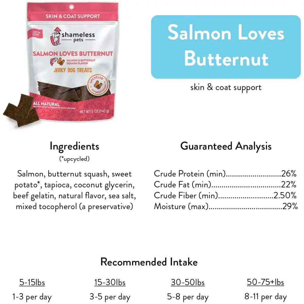 5 oz Shameless Pets High - Quality Jerky Bite Doggie Treats
