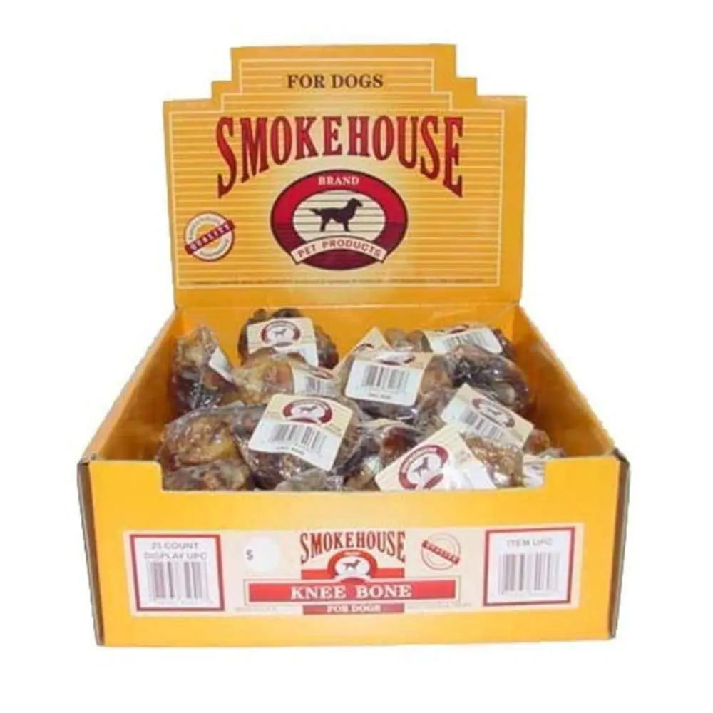 USA - Made Smokehouse Knee Bones: Premium Dog Chew Treats