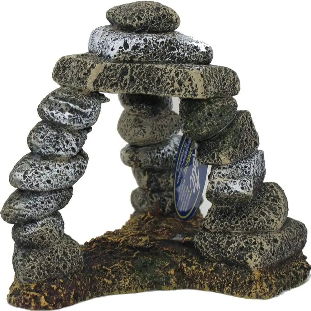 Triple Pebble Archway for Exotic Aquarium Environments