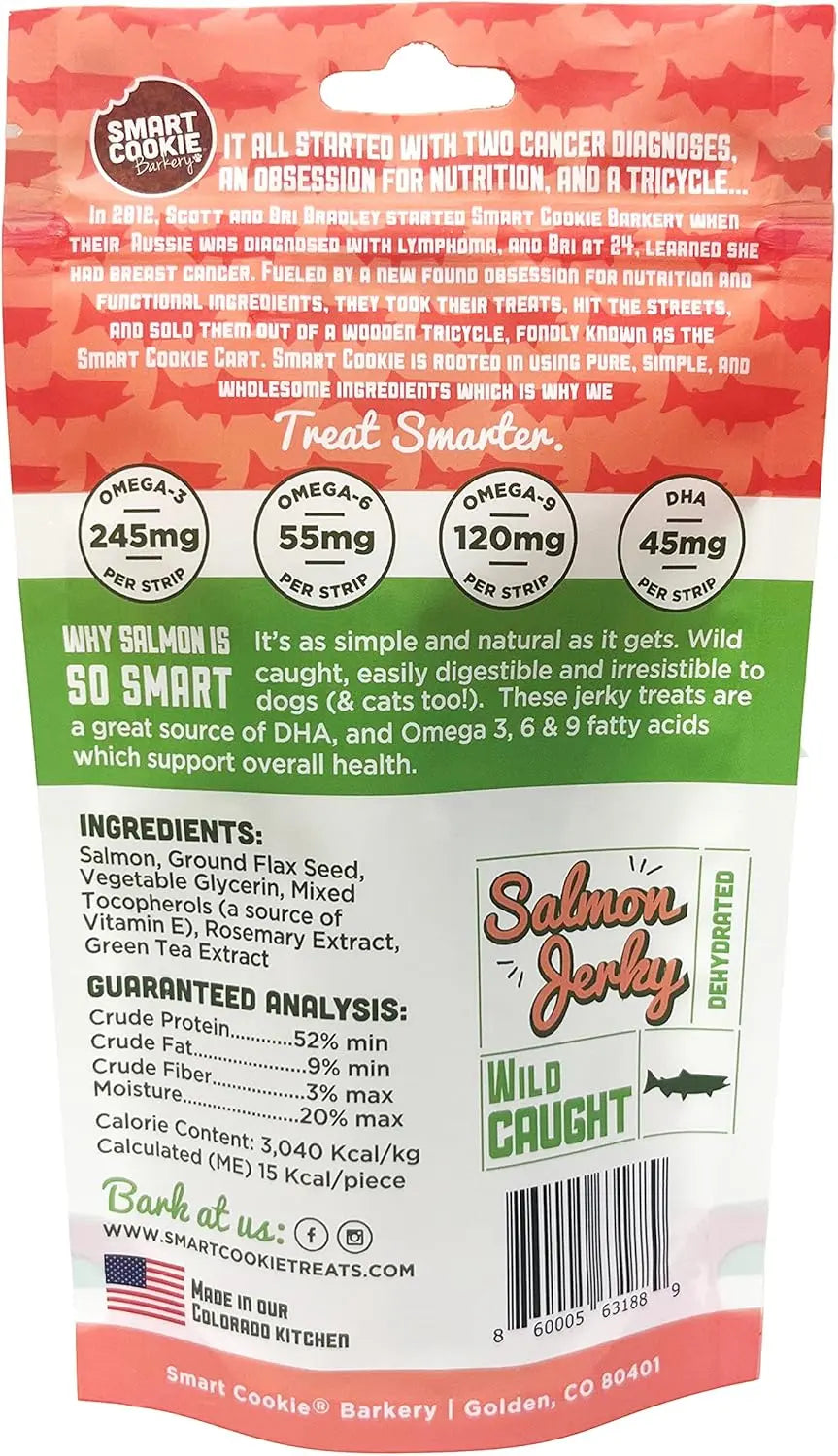 High - Quality Smart Cookie All - Natural Wild - Caught Alaskan Salmon Jerky Treats Specially Designed for Dogs