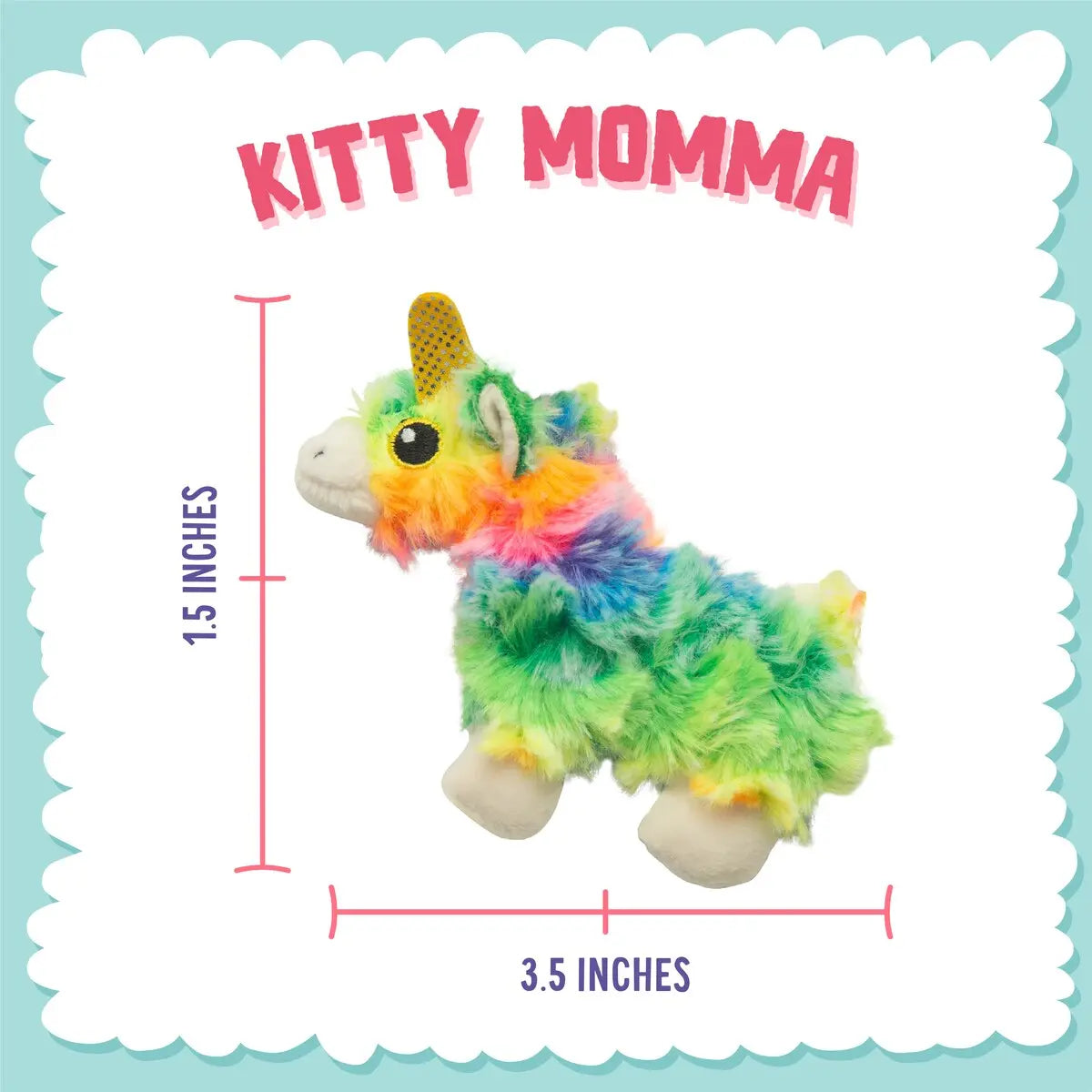 4-Inch SnugArooz Kitty Momma Cat Toy with Catnip for Endless Feline Fun