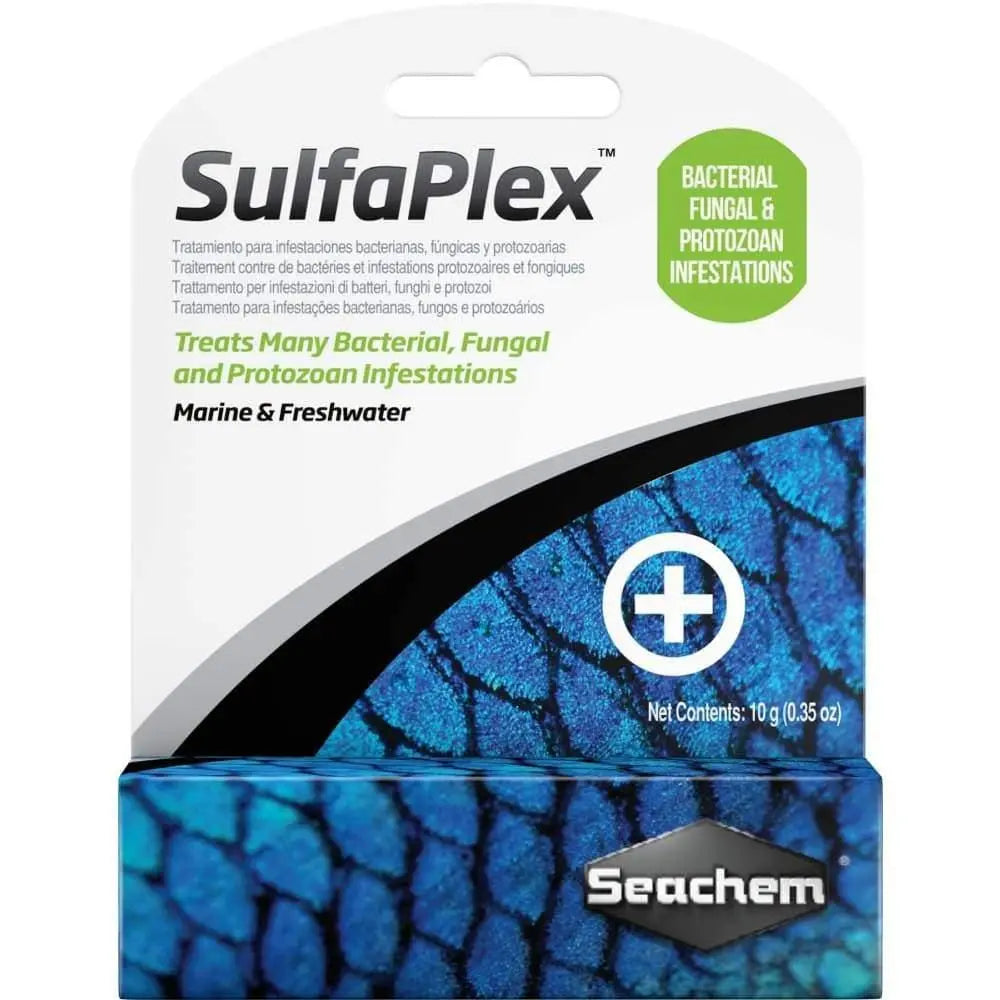 Seachem Laboratories Sulfaplex Aquarium Antibiotic and Anti - fungal Treatment Medication, 0.4 Ounce