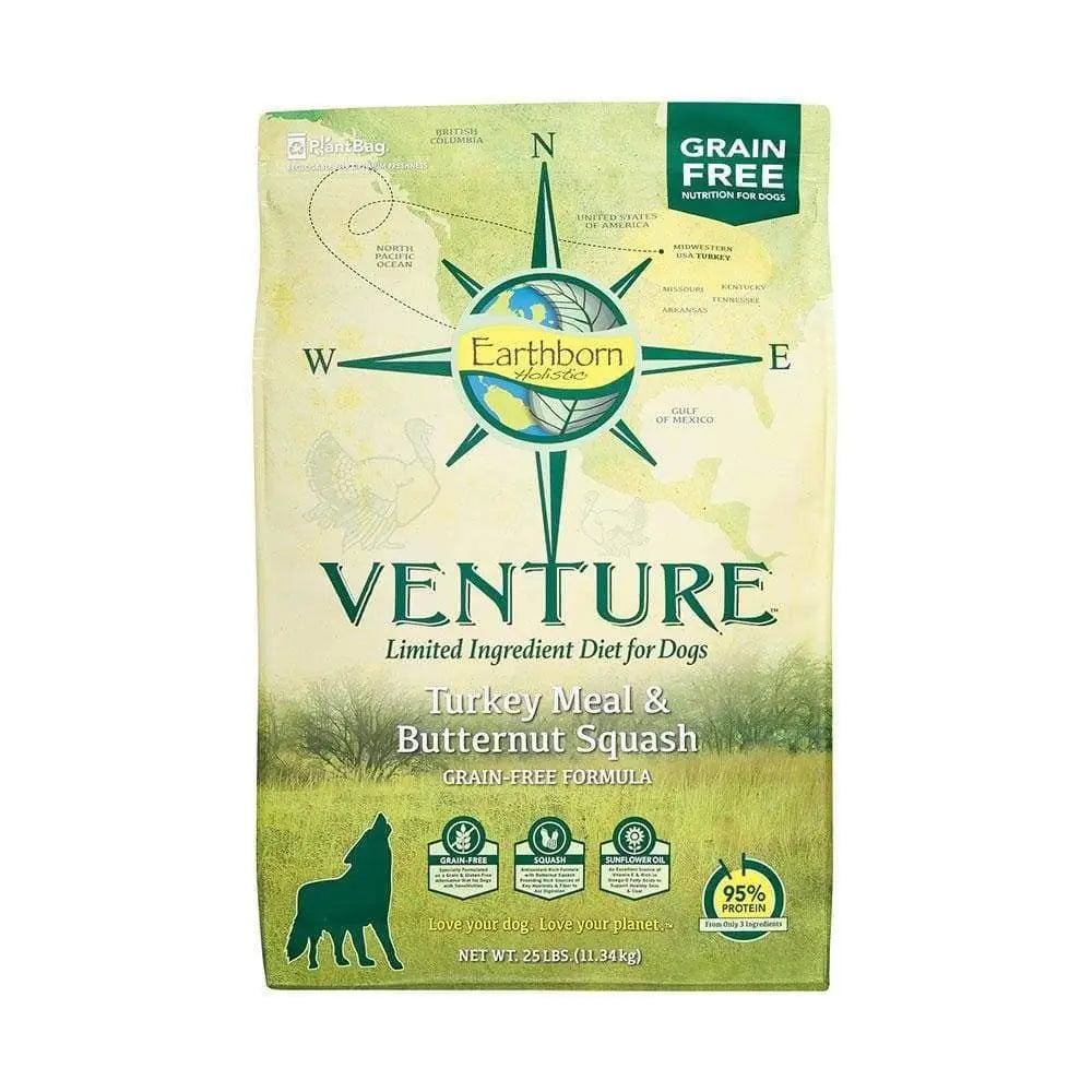 Earthborn Holistic® Venture™ Grain-Free Dog Food Formula with Turkey Meal and Butternut Squash