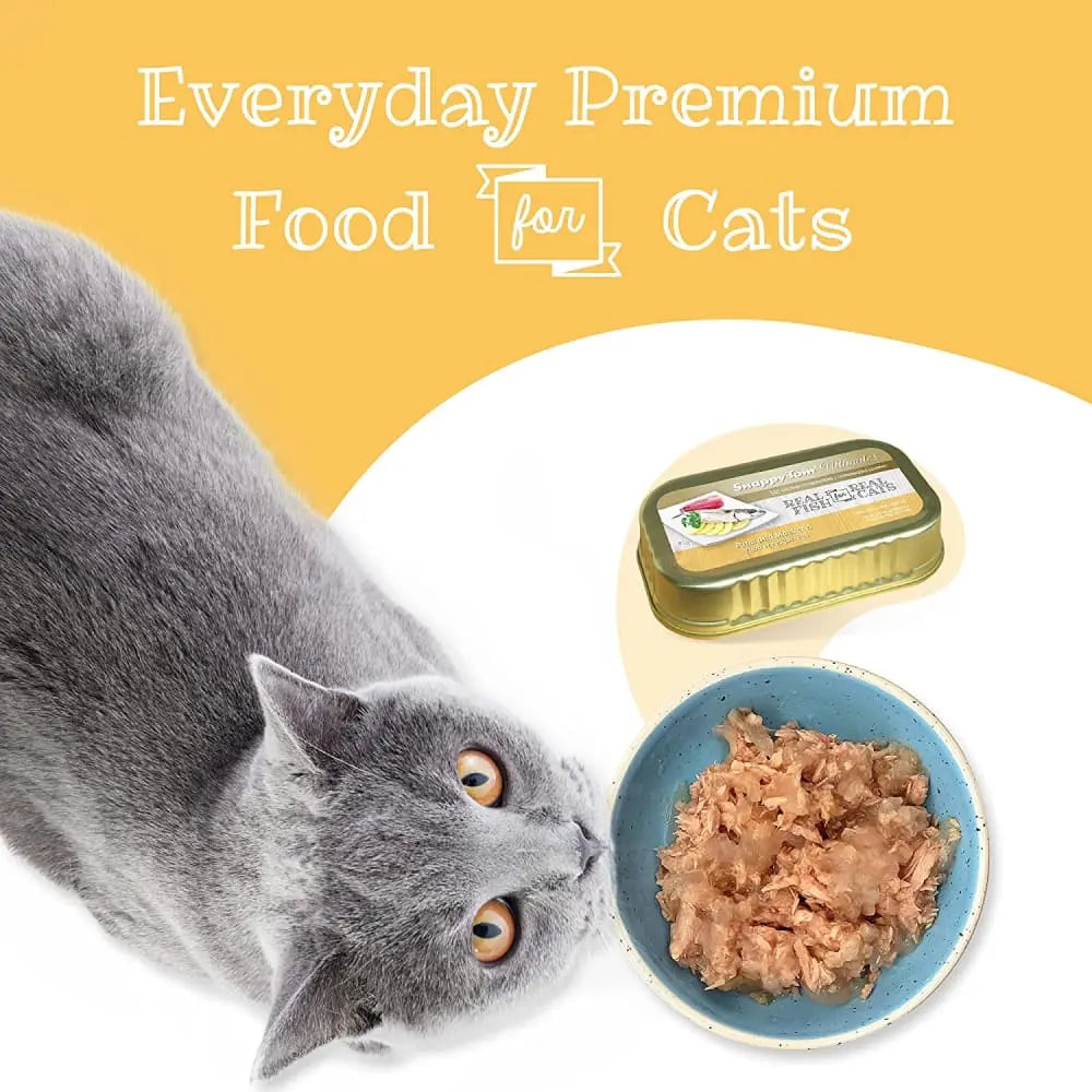 Snappy Tom Ultimates: 12-Pack 3oz Canned Fresh Tuna & Mackerel Cat Food