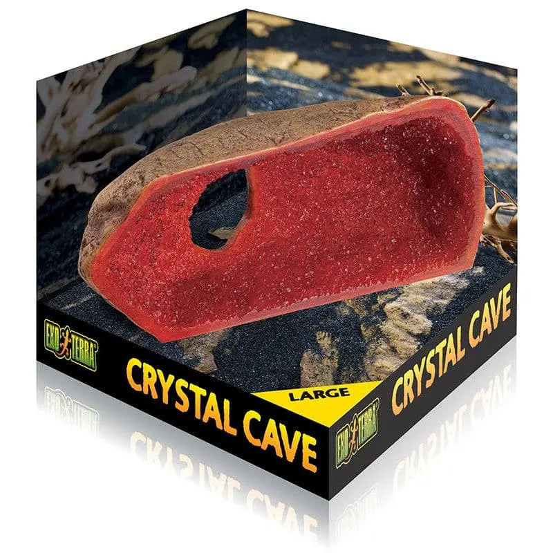 Exo Terra Decorative Crystal Cave Hideout for Reptiles and Amphibians in Terrariums