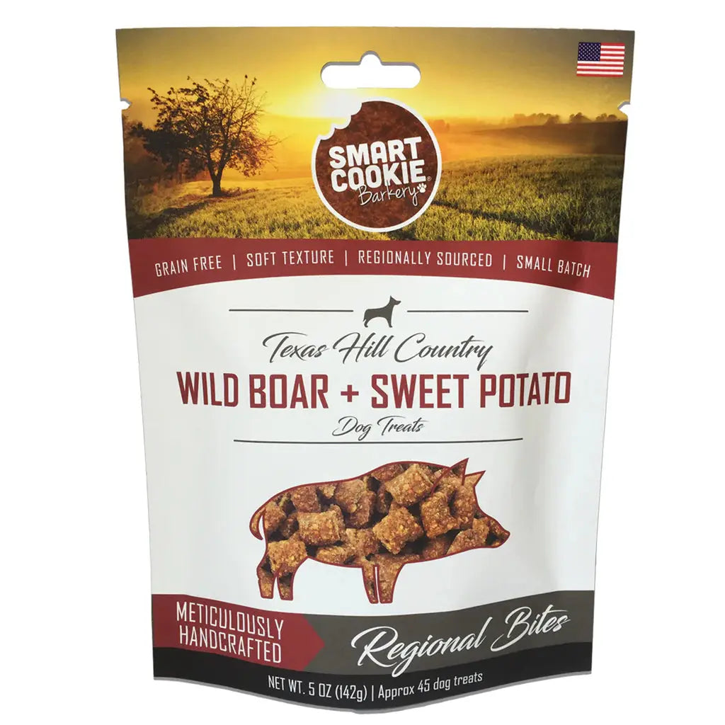 Gourmet Grain-Free Dog Treats: Smart Cookie Wild Boar & Sweet Potato Delight