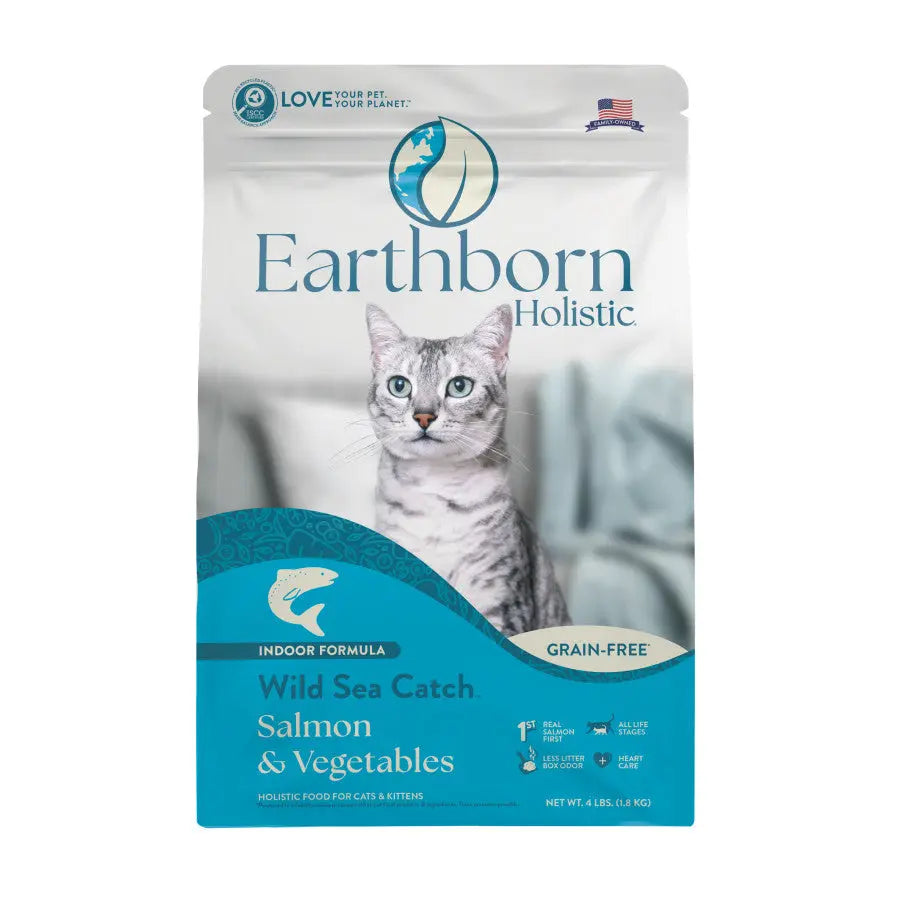 Earthborn Holistic Grain-Free Premium Indoor Formula Dry Cat Food with Wild Sea Catch