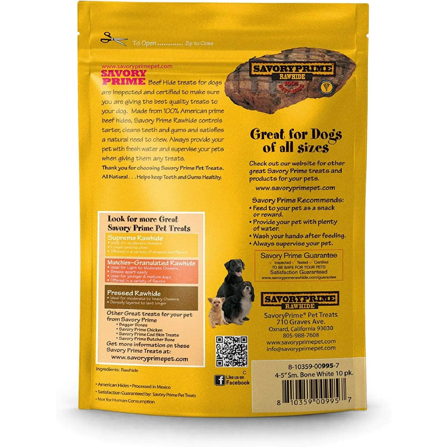 Premium Savory White Prime Bone Value Pack for Dogs