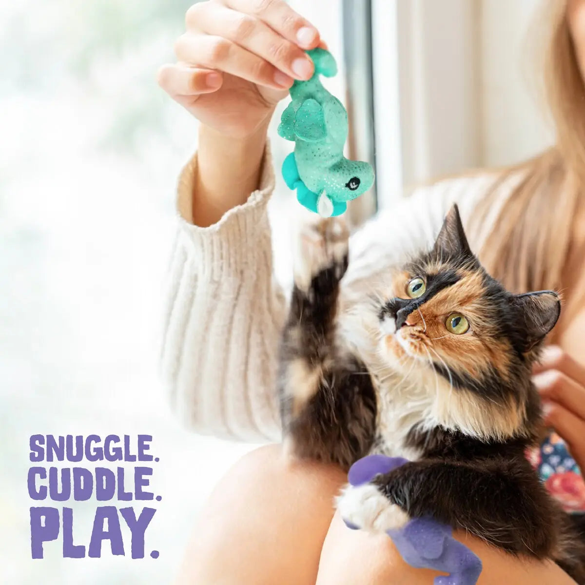 SnugArooz 4-Inch Kitty Seahorse Catnip-Infused Cat Toy Set of 2