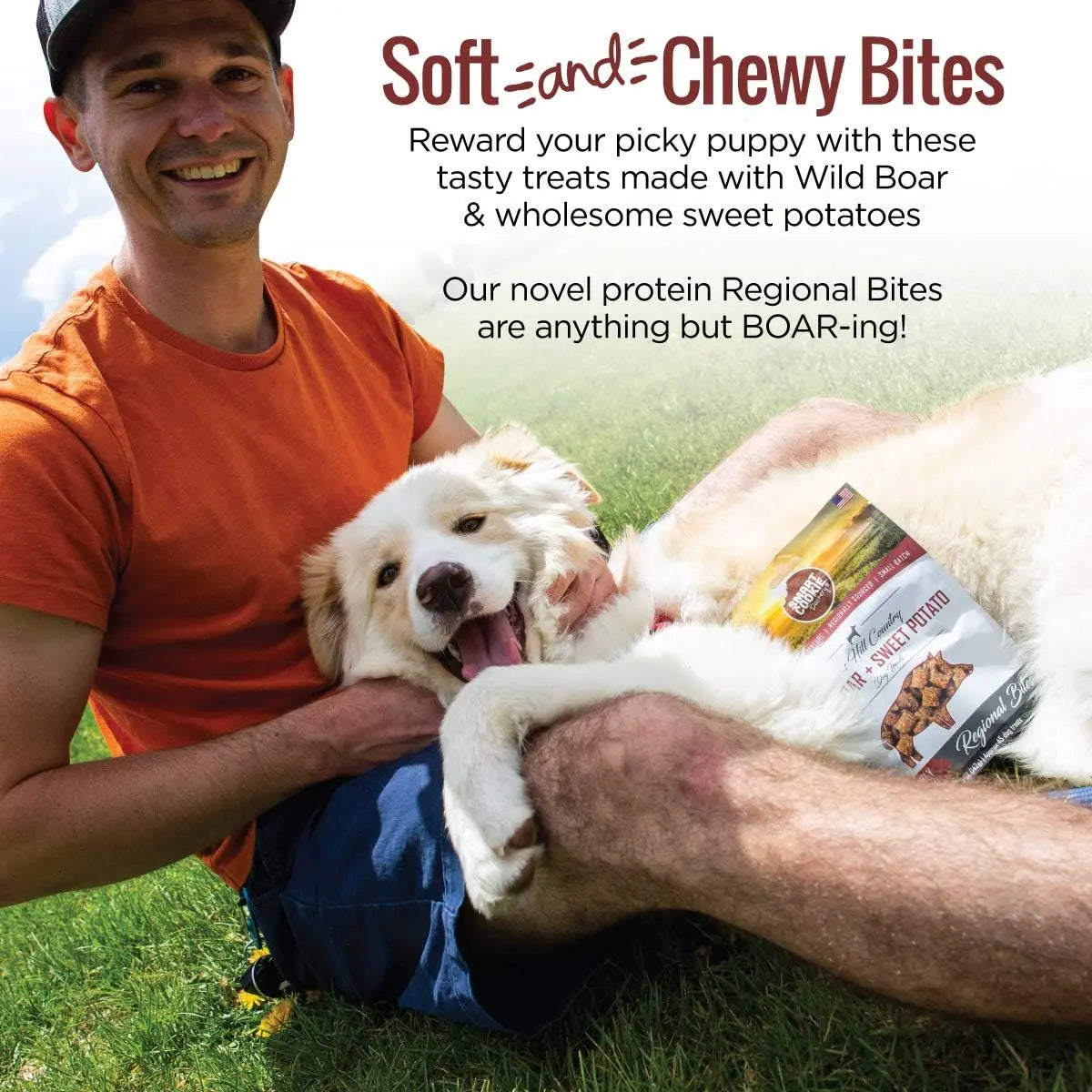 Gourmet Grain-Free Dog Treats: Smart Cookie Wild Boar & Sweet Potato Delight