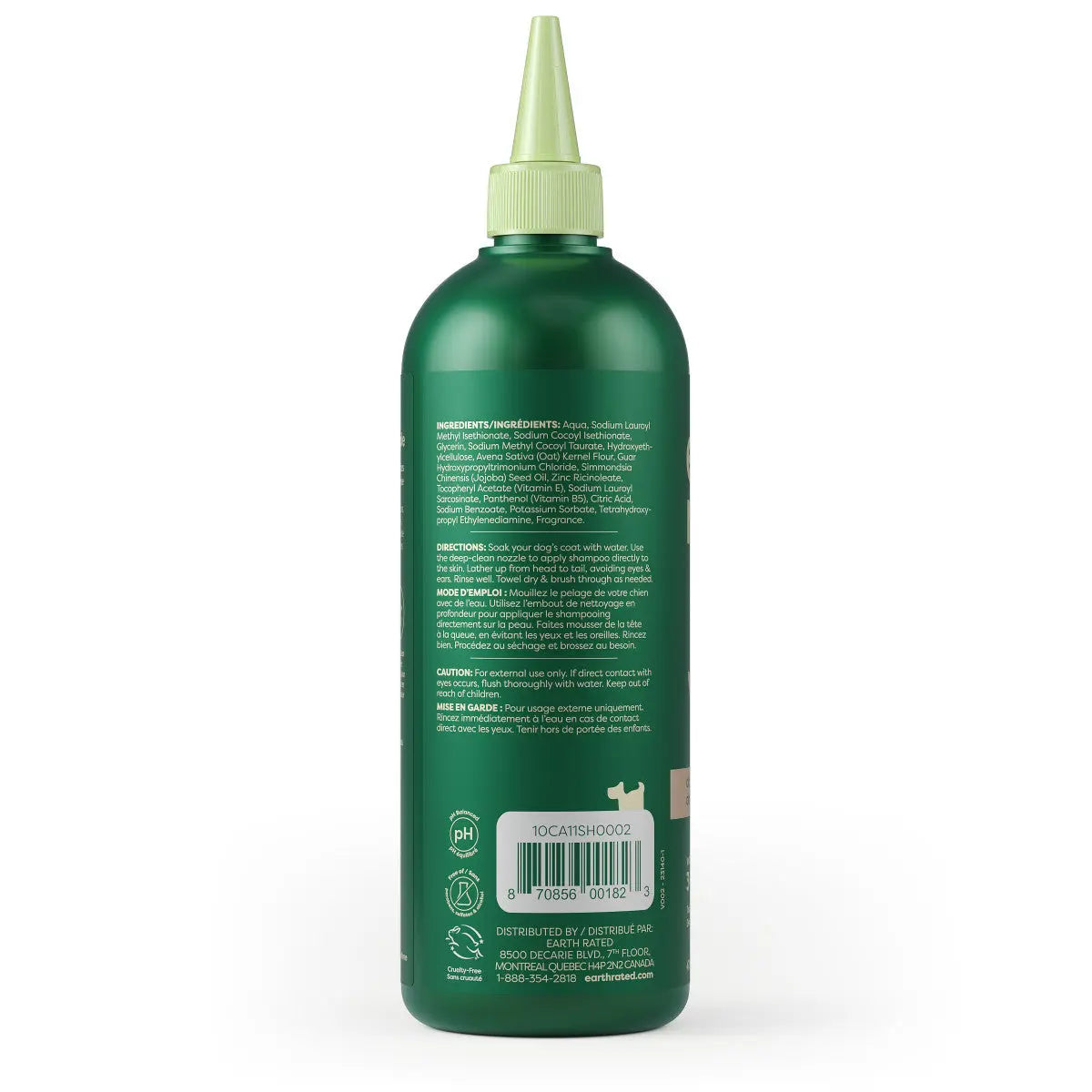 Earth Rated Premium Dog Shampoo for Double - Coated Dogs, 16 - Ounce Bottle