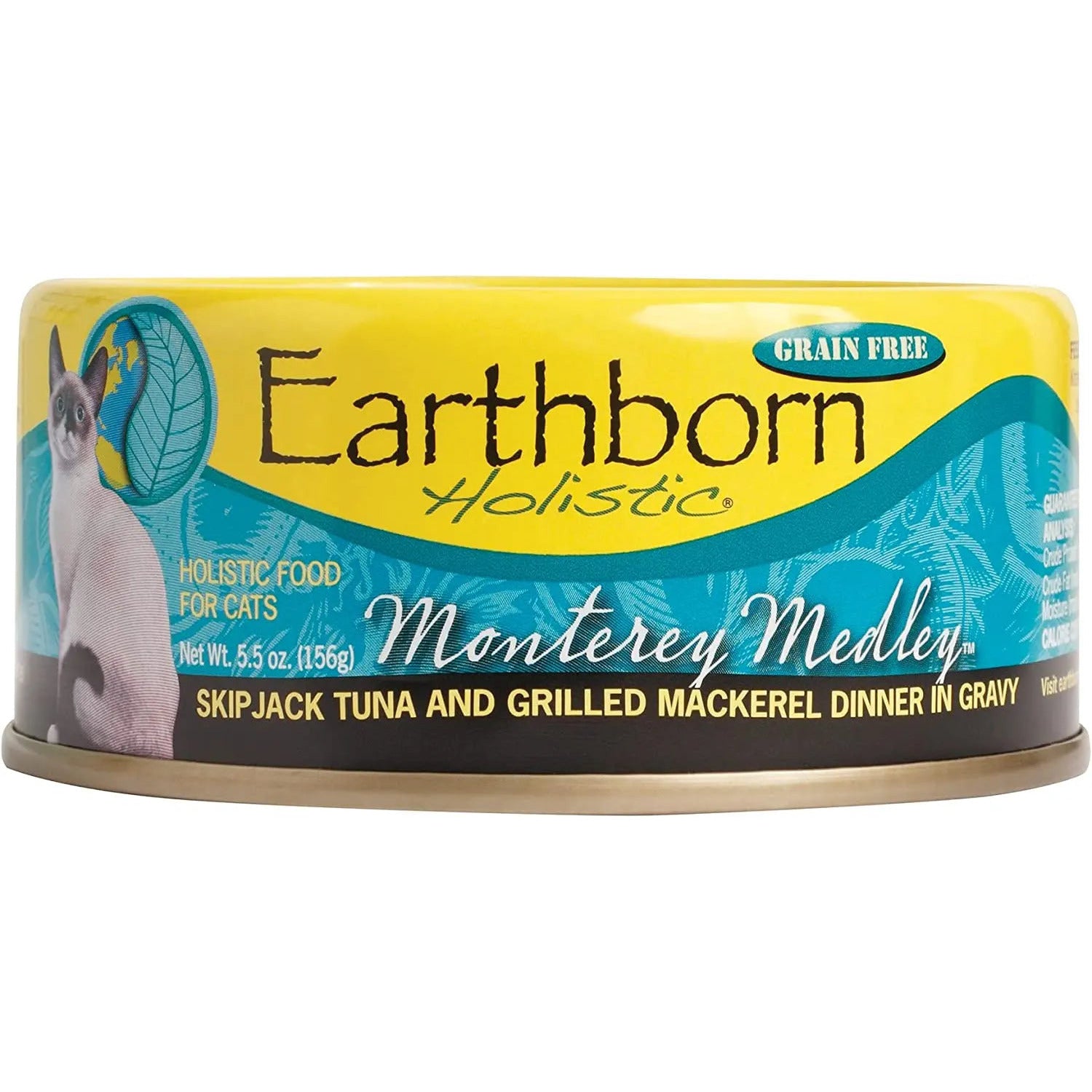 Earthborn Holistic Grain-Free Wet Cat Food - Monterey Medley with Skipjack Tuna and Grilled Mackerel