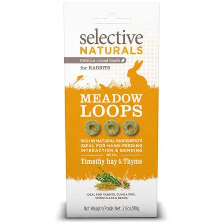 Science Selective Premium Rabbit and Small Pet Treats - Meadow Loops with Timothy Hay and Thyme, 2.8 oz