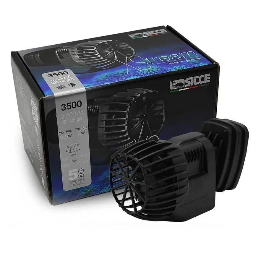Sicce XSTREAM 3500 Wave Pump - High-Performance Aquarium Pump with 925 Gallons Per Hour Flow Rate