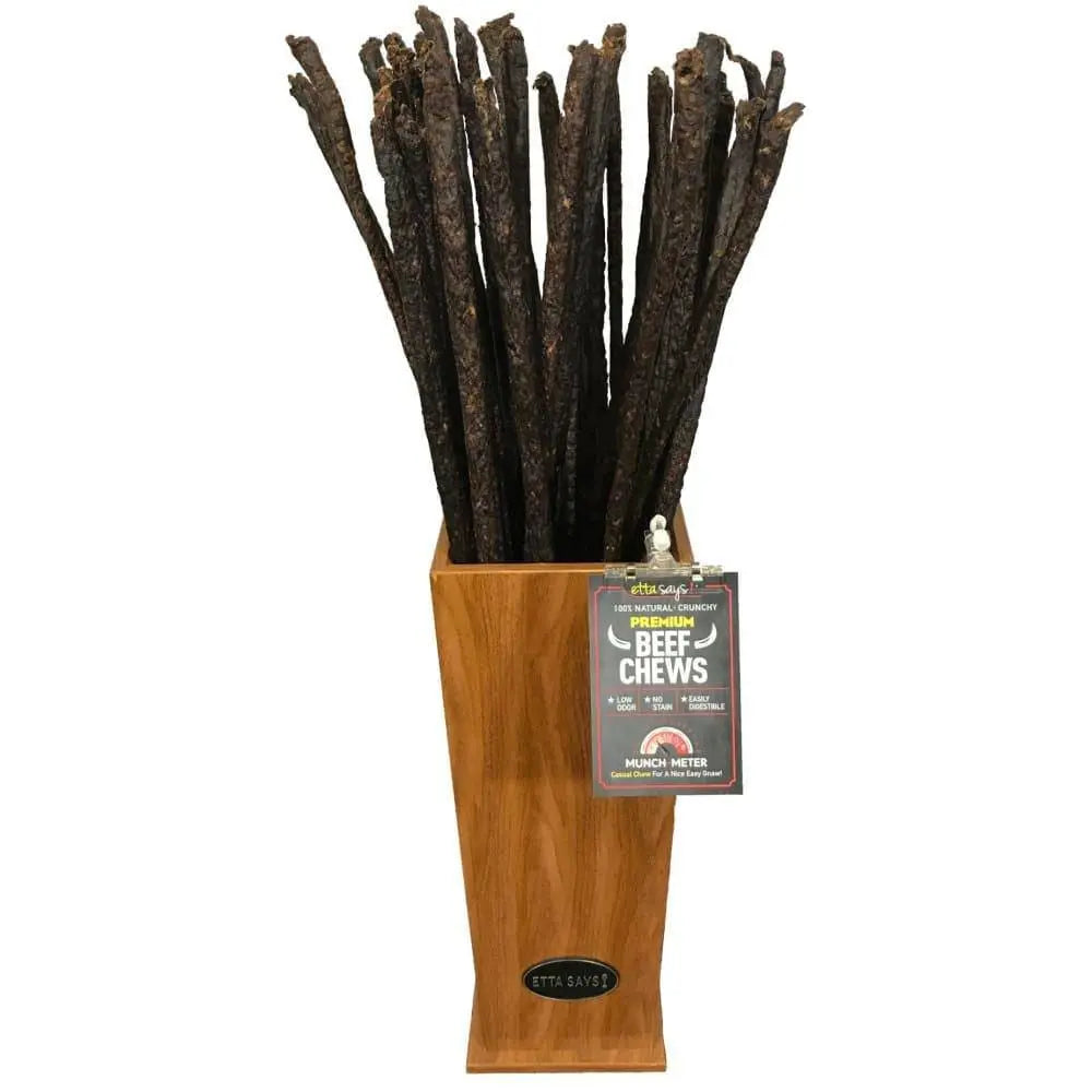 Etta Says! High - Quality Crunchy American Beef Chew Dog Treat Display