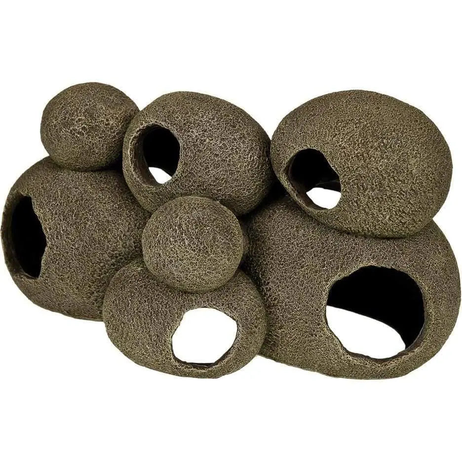 Exotic Aquarium and Terrarium Swim-through Stone Pile Decor
