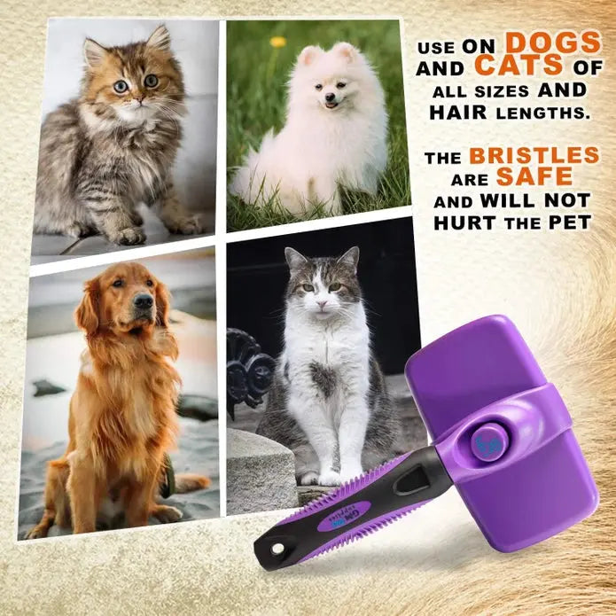 Automatic Self - Cleaning Premium Pet Grooming Brush for Dogs and Cats