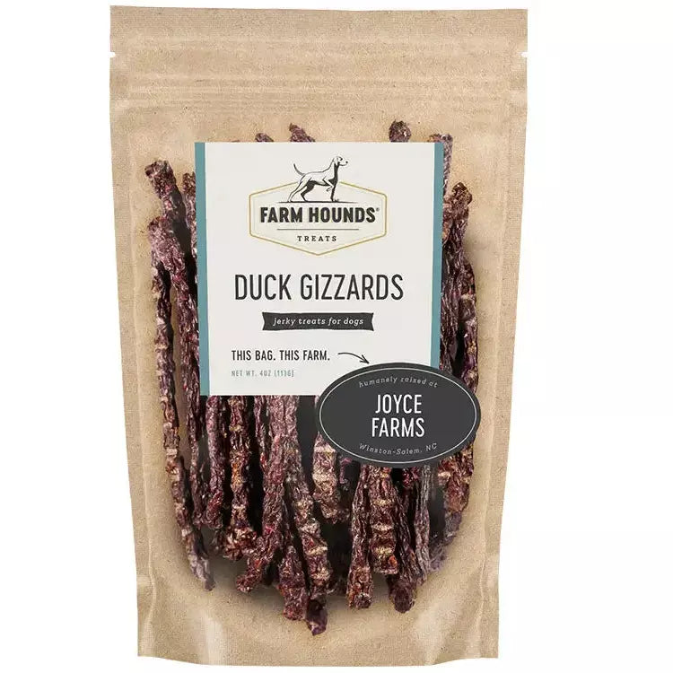 Farm Hounds All - Natural Duck Gizzards Dog Treats in Fun Stick Shapes