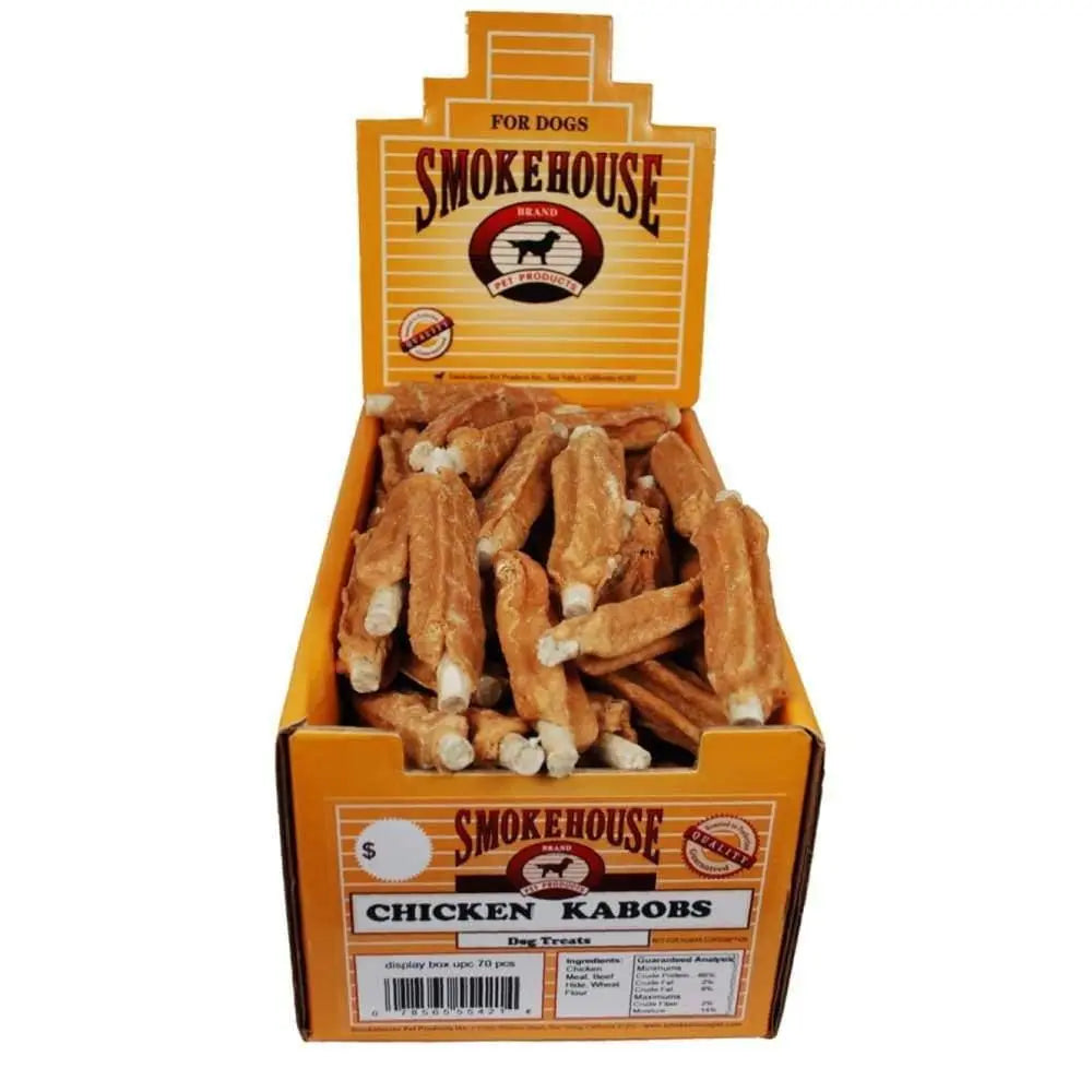 All - Natural Smokehouse Chicken Kabob Dog Treats, 70 Count