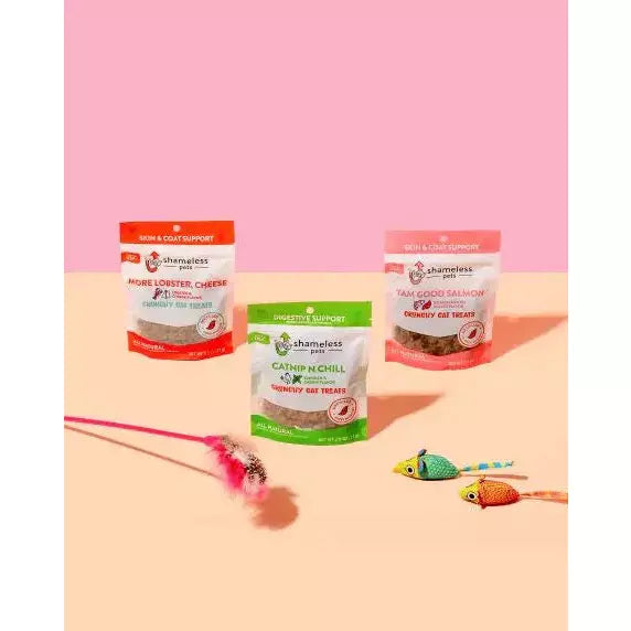 Shameless Pets Crunchy Cat Treats with Catnip for a Relaxed Feline