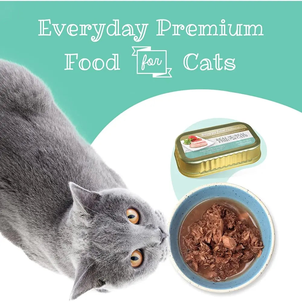 Snappy Tom Ultimates Premium Fresh Tuna and Barramundi Wet Cat Food, Pack of 12 Cans, 3 Ounces Each