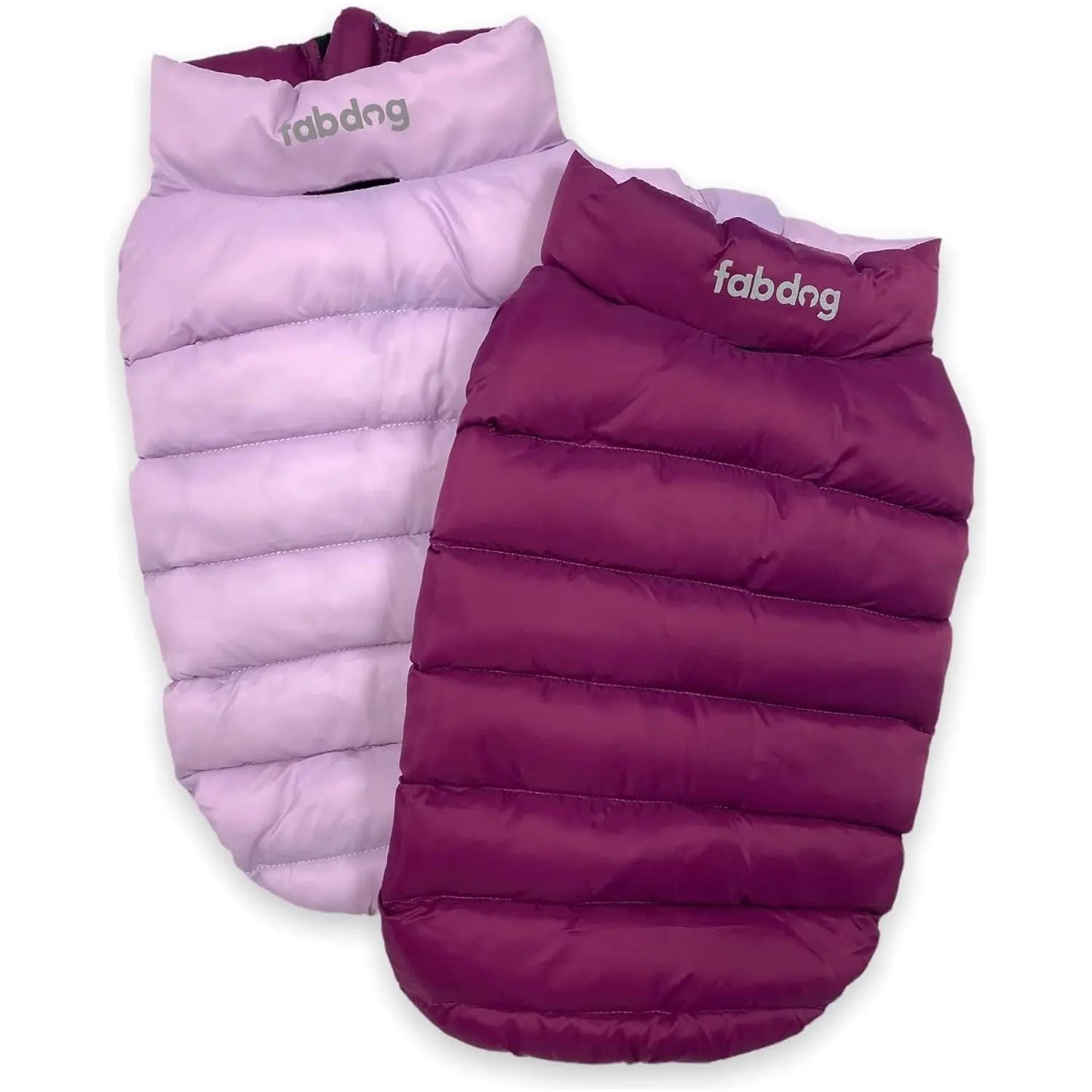 Fabdog Pack N' Go Reversible Dog Warm Puffer Coats in Various Sizes