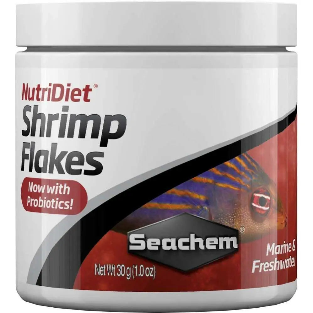 Seachem Laboratories High - Quality NutriDiet Shrimp Flakes for Marine and Freshwater Fish