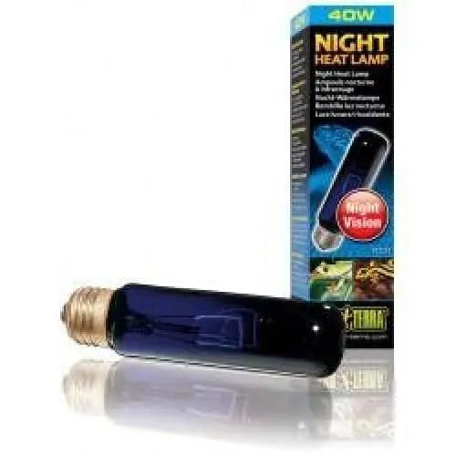 Exo-Terra Blue Glass Night Heat Lamp for Natural Moonlight Simulation