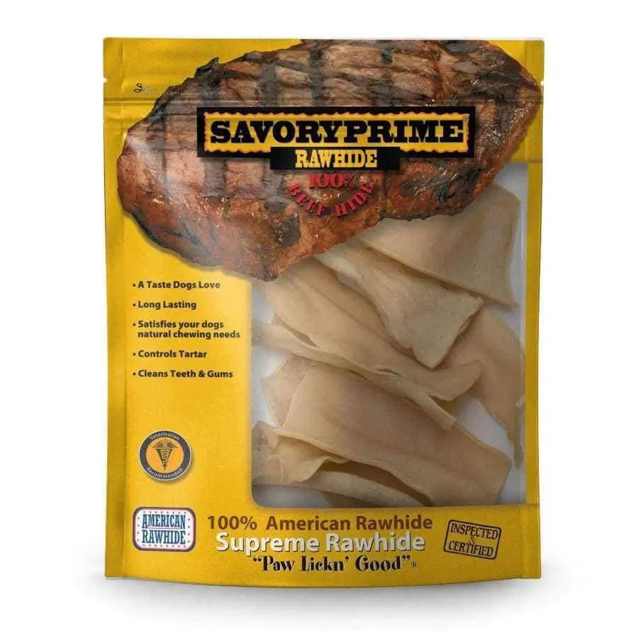 Savory Prime All - Natural Rawhide Chewing Chips for Dogs
