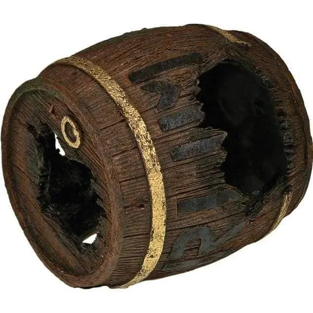 Exotic Horizontal Rum Barrel for Aquatic and Reptile Environments