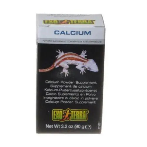 Exo-Terra Premium Calcium Powder Dietary Supplement for Reptiles and Amphibians