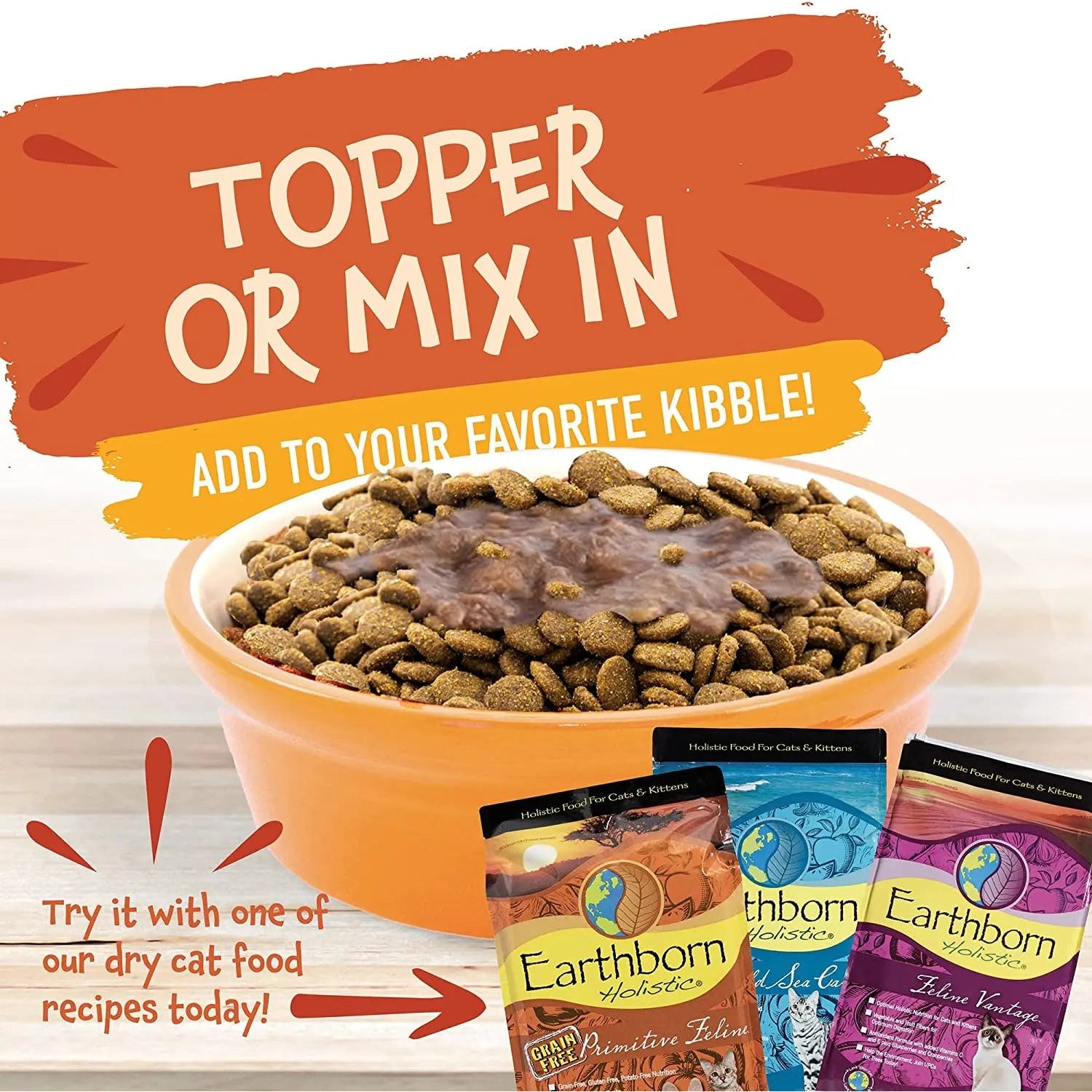 Earthborn Holistic Grain-Free 3 oz Wet Cat Food - Autumn Tide, 24 Pouches