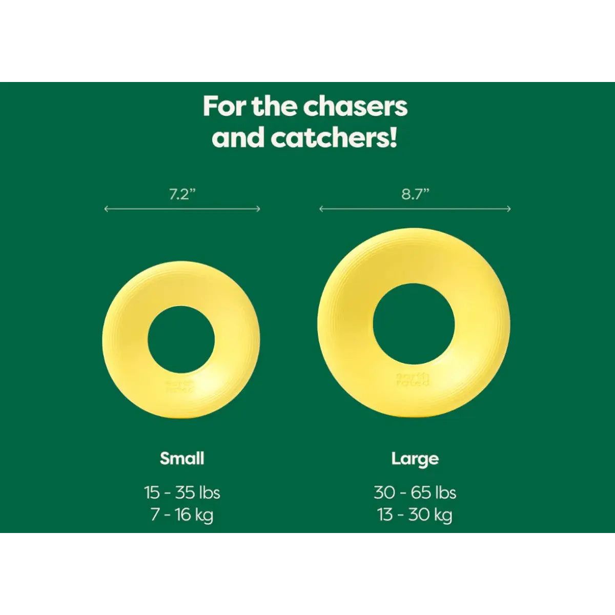 Earth Rated Yellow TPE Dog Flying Disc Toy for Interactive Play