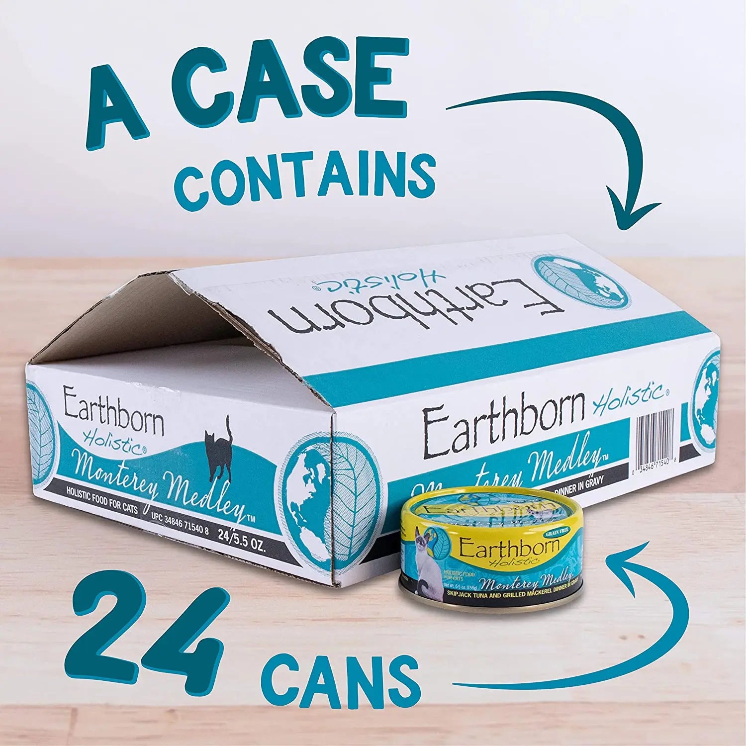 Earthborn Holistic Grain-Free Wet Cat Food - Monterey Medley with Skipjack Tuna and Grilled Mackerel