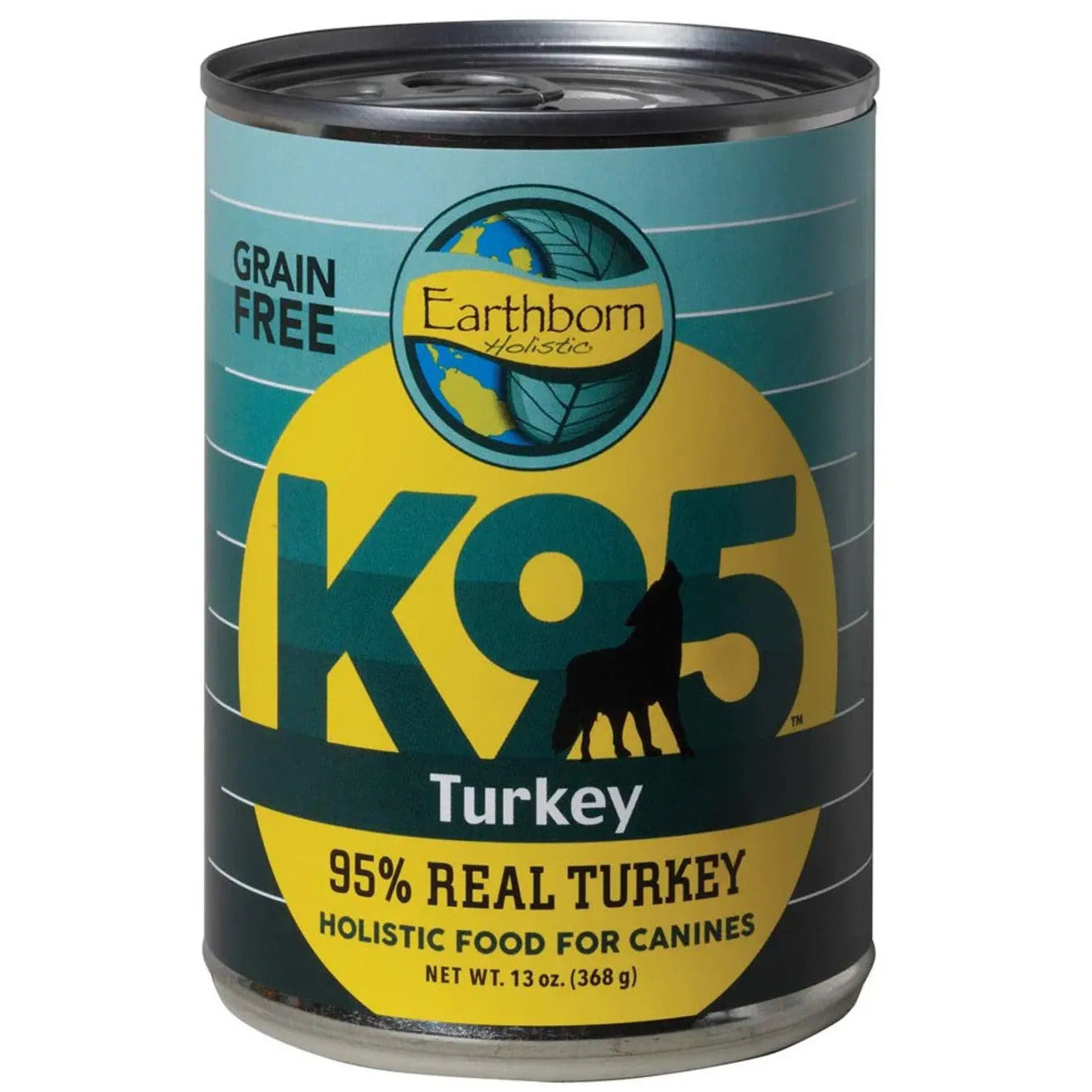 Earthborn Holistic Grain-Free K95 Single Meat Protein Canned Wet Dog Food, Pack of 12 with 13-Ounce Cans
