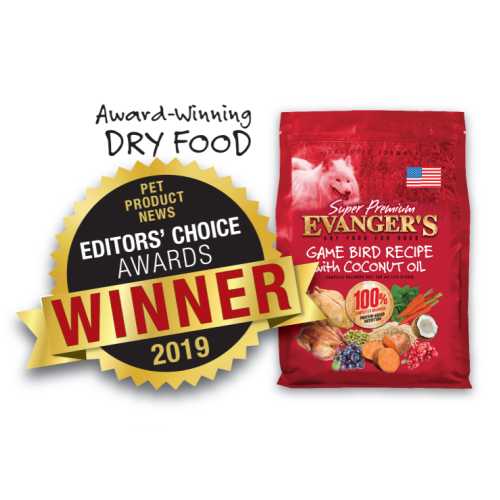 Evanger's High - Quality Game Bird Dry Dog Food with Coconut Oil