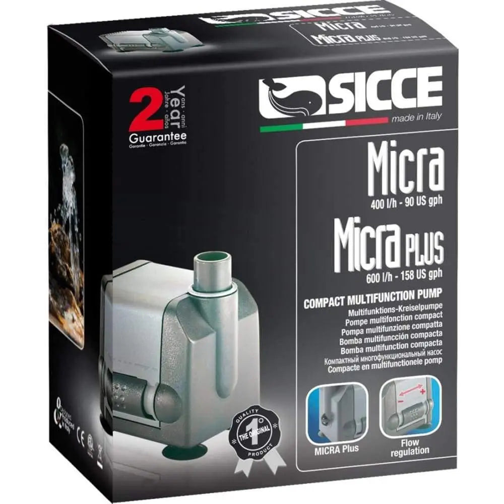 Sicce MICRAPLUS 158 GPH Submersible Aquarium Pump - 1 Piece