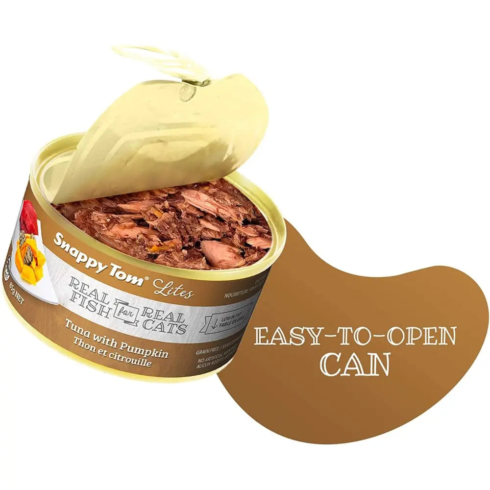 Snappy Tom Lite Canned Cat Food with Tuna and Pumpkin - Ideal Diet for Feline Friends