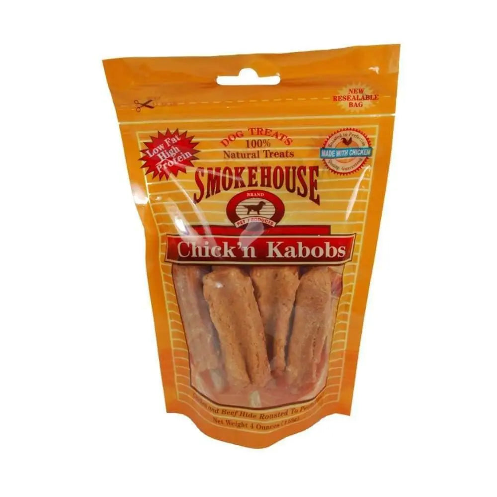 Small-sized Smokehouse-flavored Chicken Kabob Dog Treats, Single Pack, 4 oz
