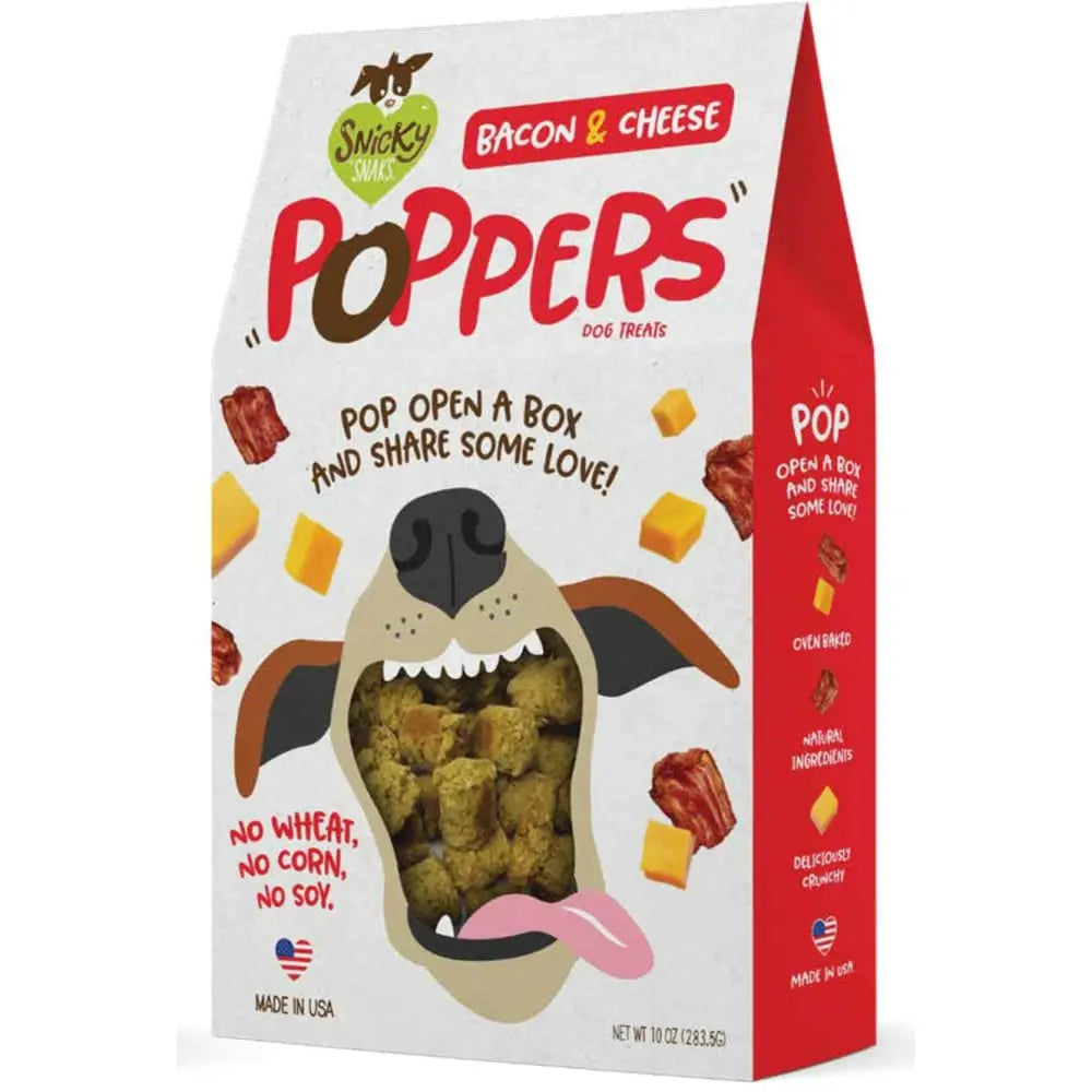 Delicious 10 oz Snicky Snak Poppers - Premium Dog Treats