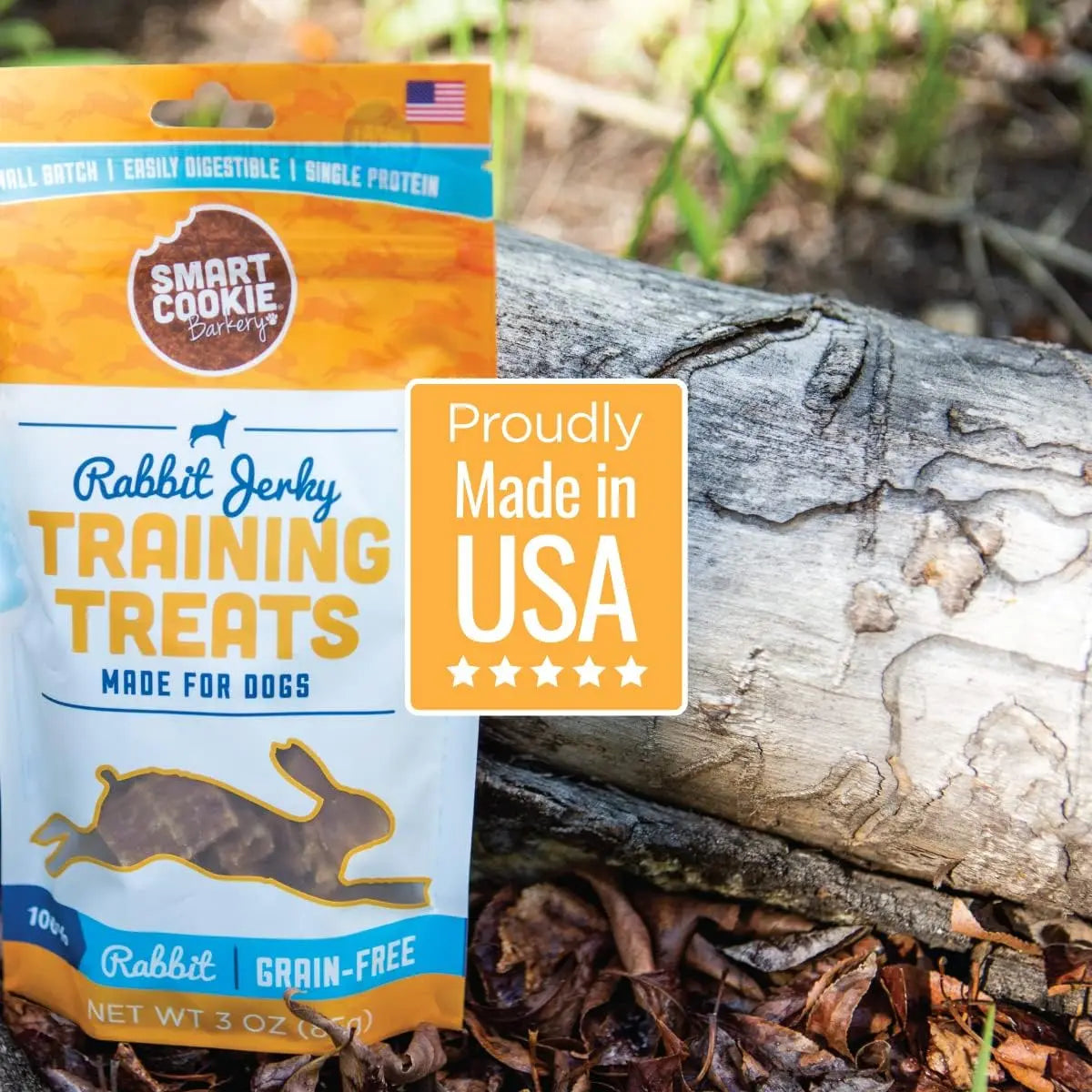 Smart Cookie All - Natural Hypoallergenic and Healthy Rabbit Jerky Dog Treats for Training and Snacking