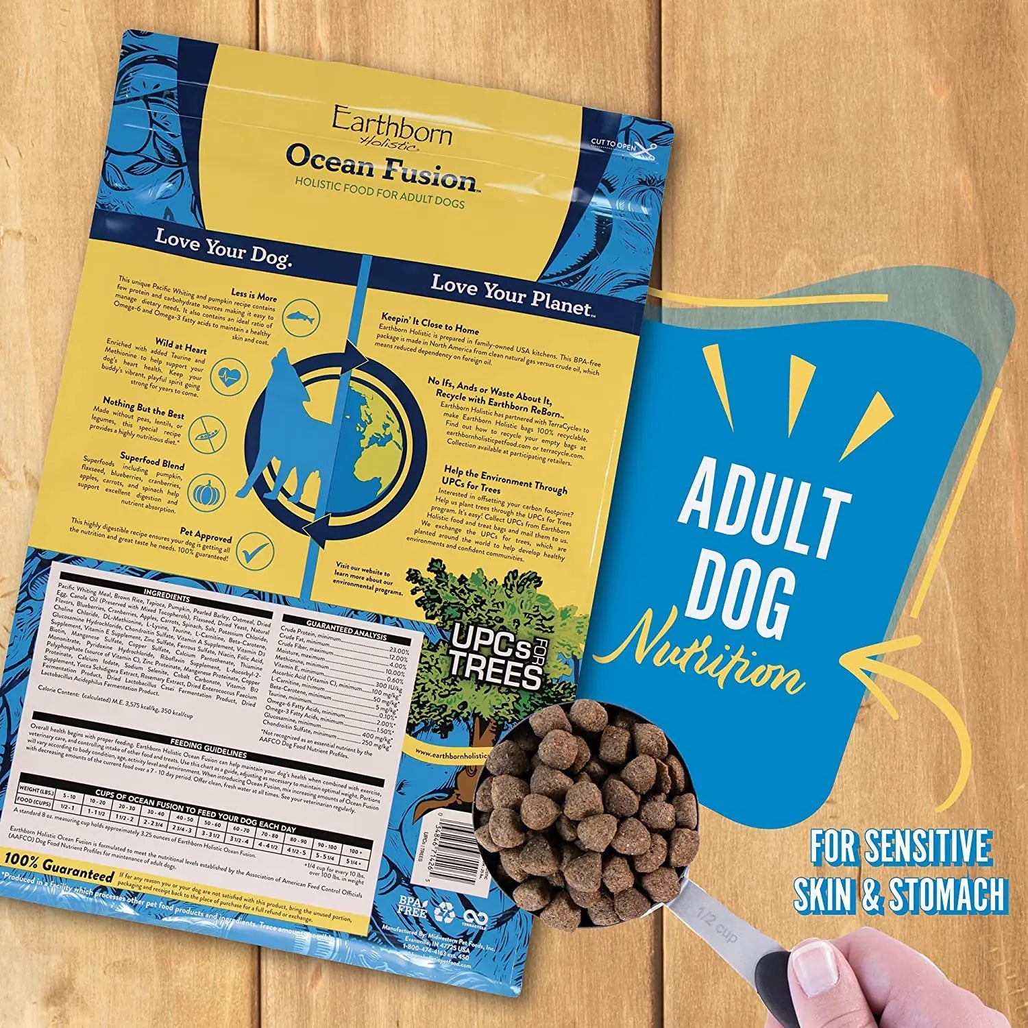 Earthborn Holistic Ocean Fusion Adult Dog Dry Food - Premium Alternative Nutrition