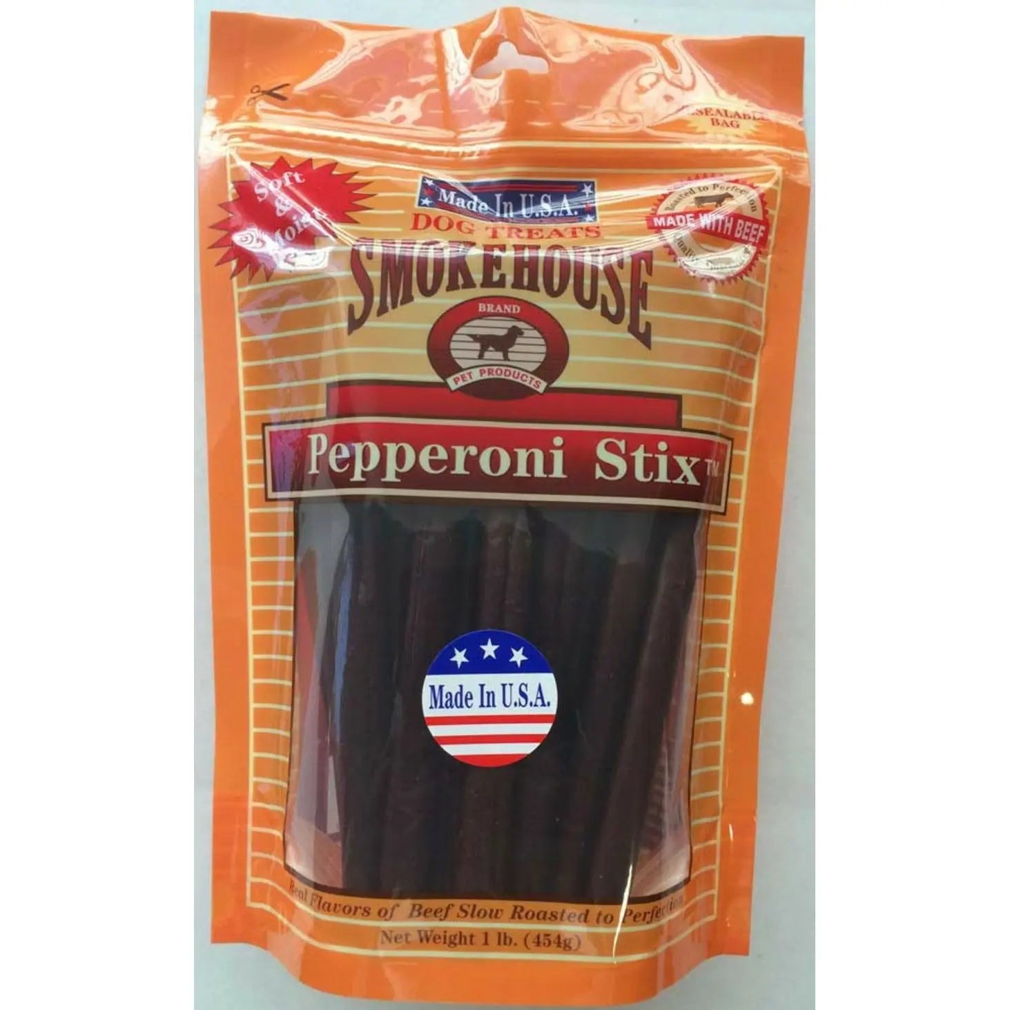 High - Quality Smokehouse - Crafted USA - Made Pepperoni Sticks as Delectable Dog Treats
