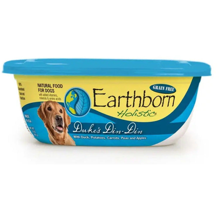 Earthborn Holistic Duke's Din - Din Grain - Free Wet Stew Dog Food, Pack of 8 Cans, Each 8 oz
