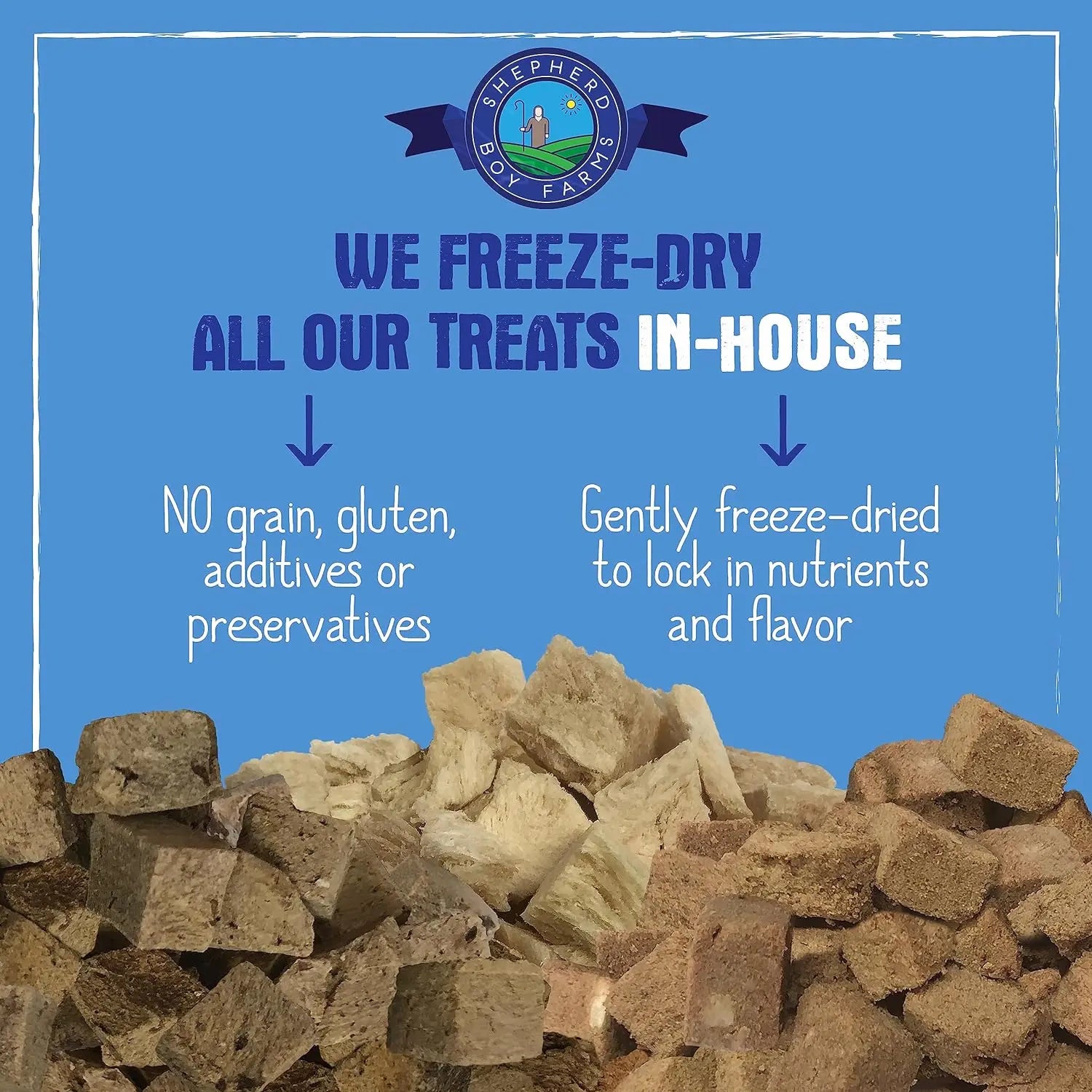 Shepherd Boy Farms Premium Freeze - Dried Duck Liver Canine Treats for Dogs of All Ages