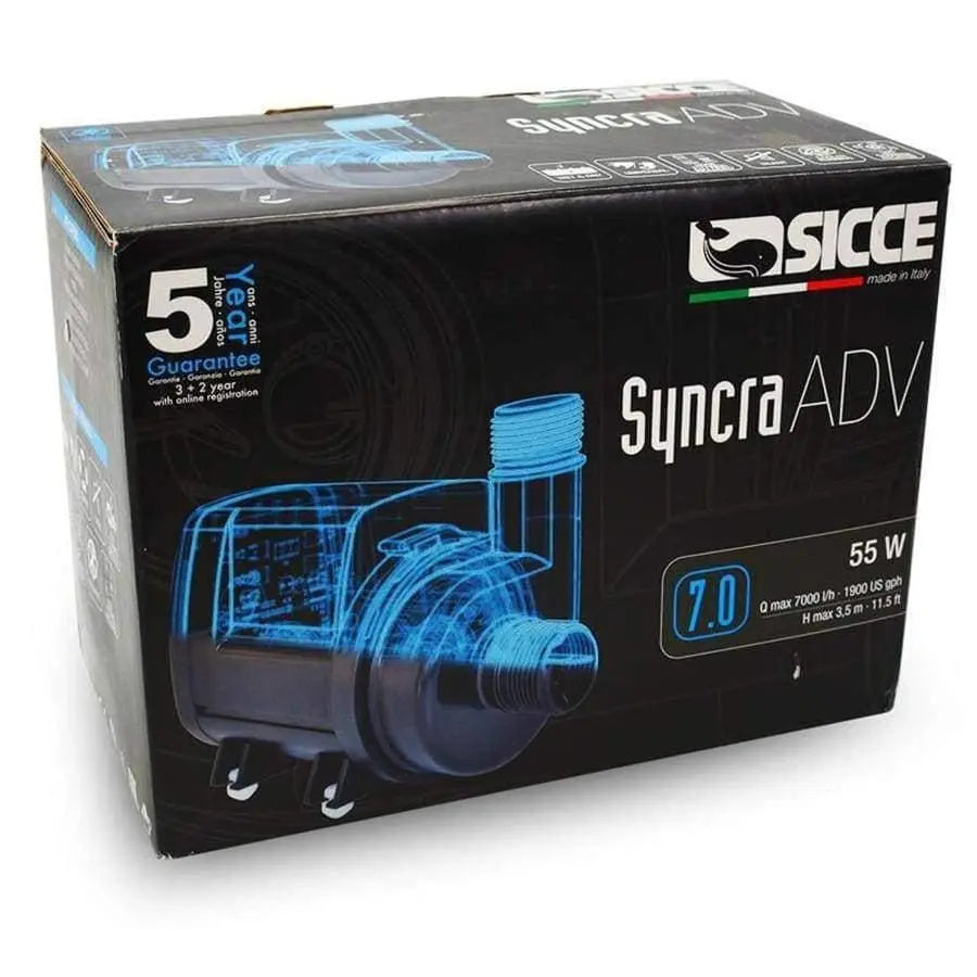 Sicce SYNCRA ADV 7.0 Single Return Pump with 1900 GPH Capacity