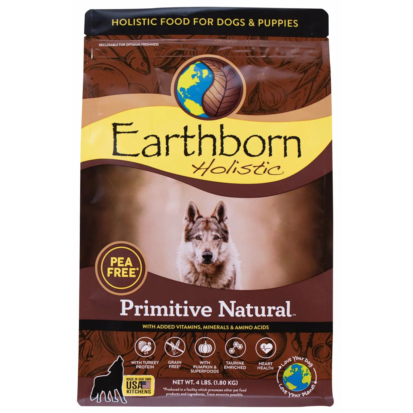 Earthborn Holistic Grain-Free Primitive Natural High-Protein Turkey Dry Dog Food