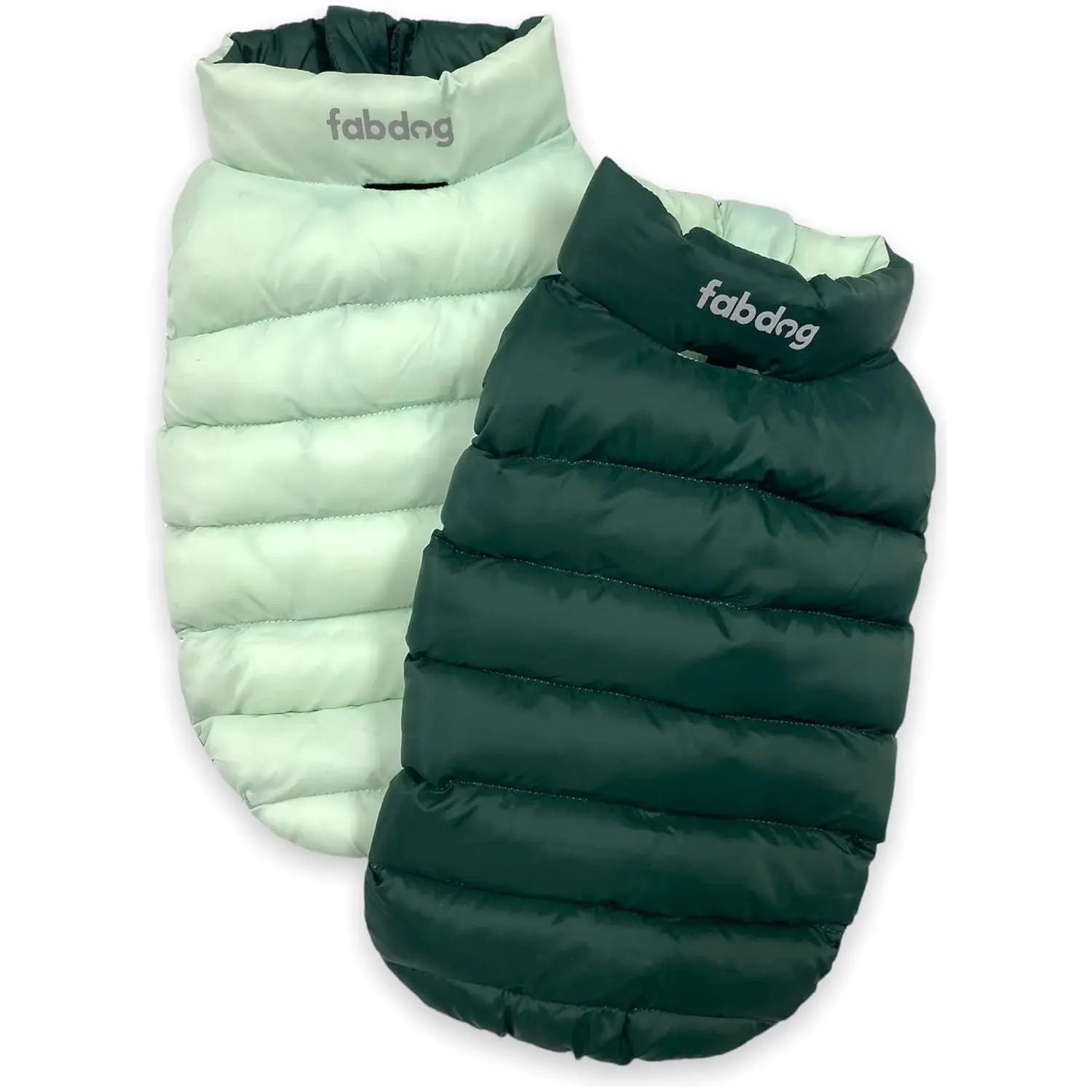 Fabdog Pack N' Go Reversible Dog Warm Puffer Coats in Various Sizes