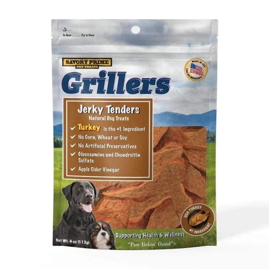 All - Natural, Protein - Rich Savory Prime Turkey Tender Grillers Dog Treats